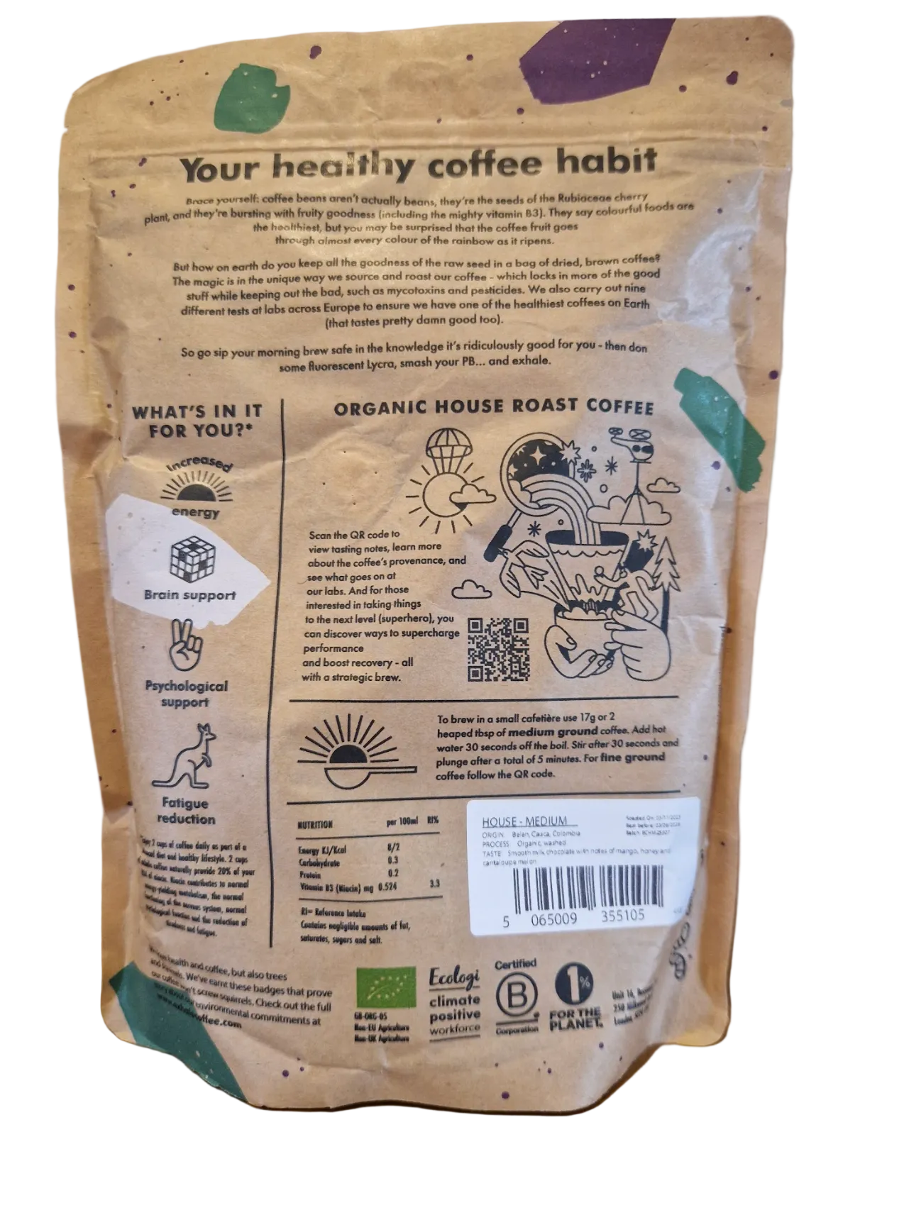 Exhale Organic House Roast Coffee