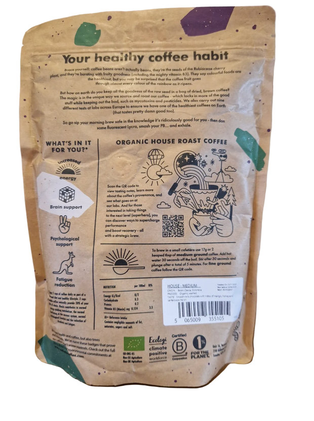 Exhale Organic House Roast Coffee
